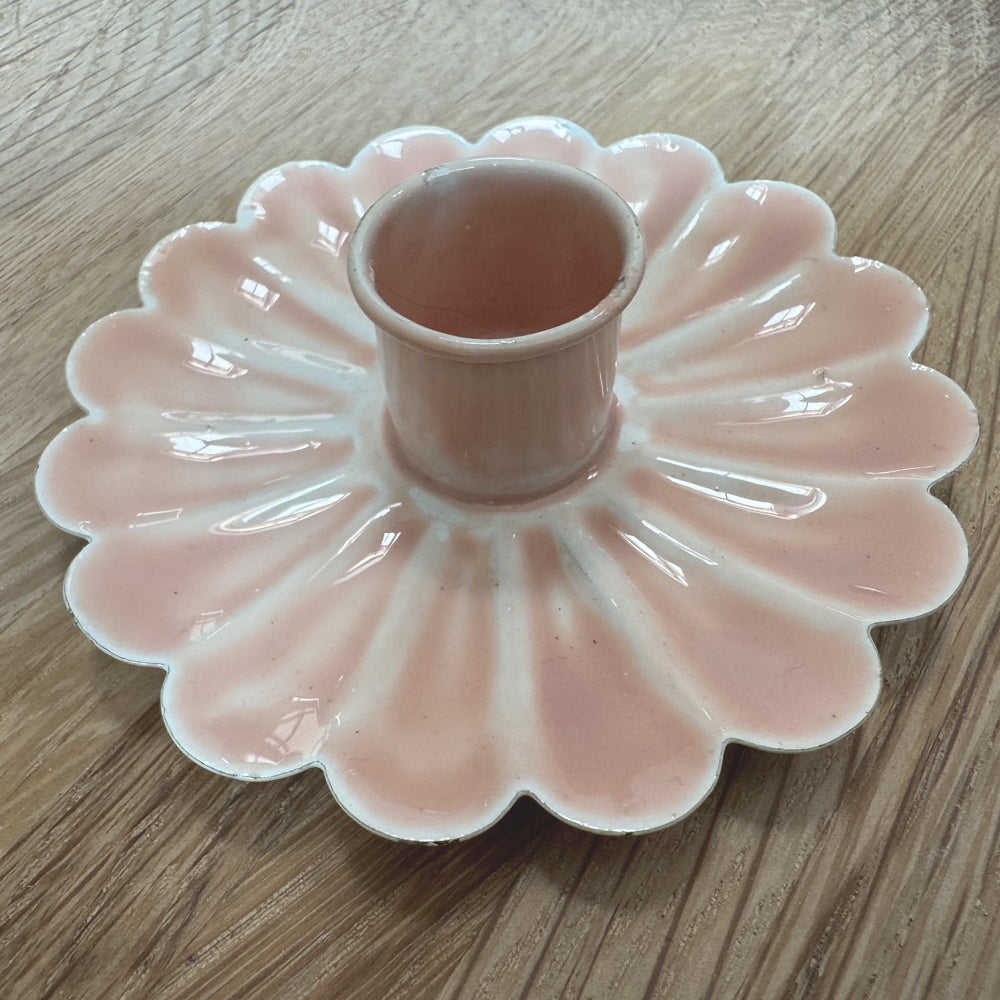 Flat Flower Candle Holder - (Enamel/Cast Metal)