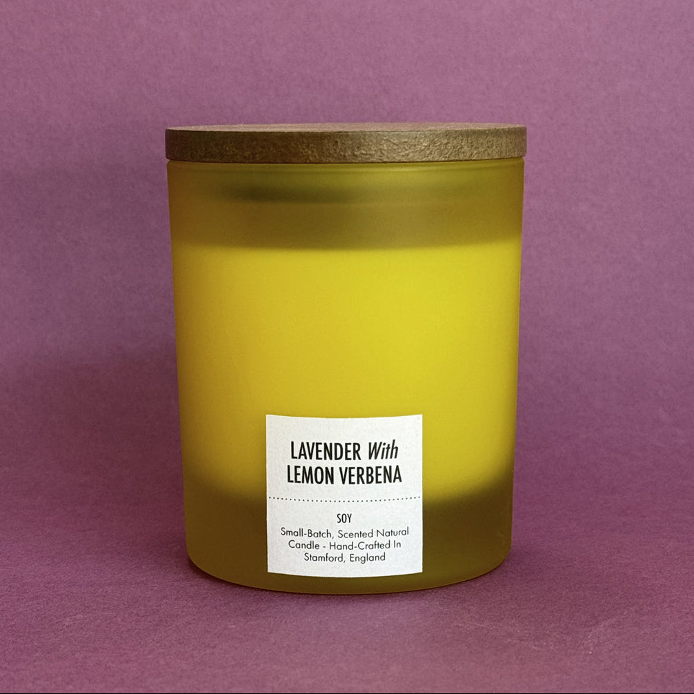 Lavender With Lemon Verbena Scented Soy Candle