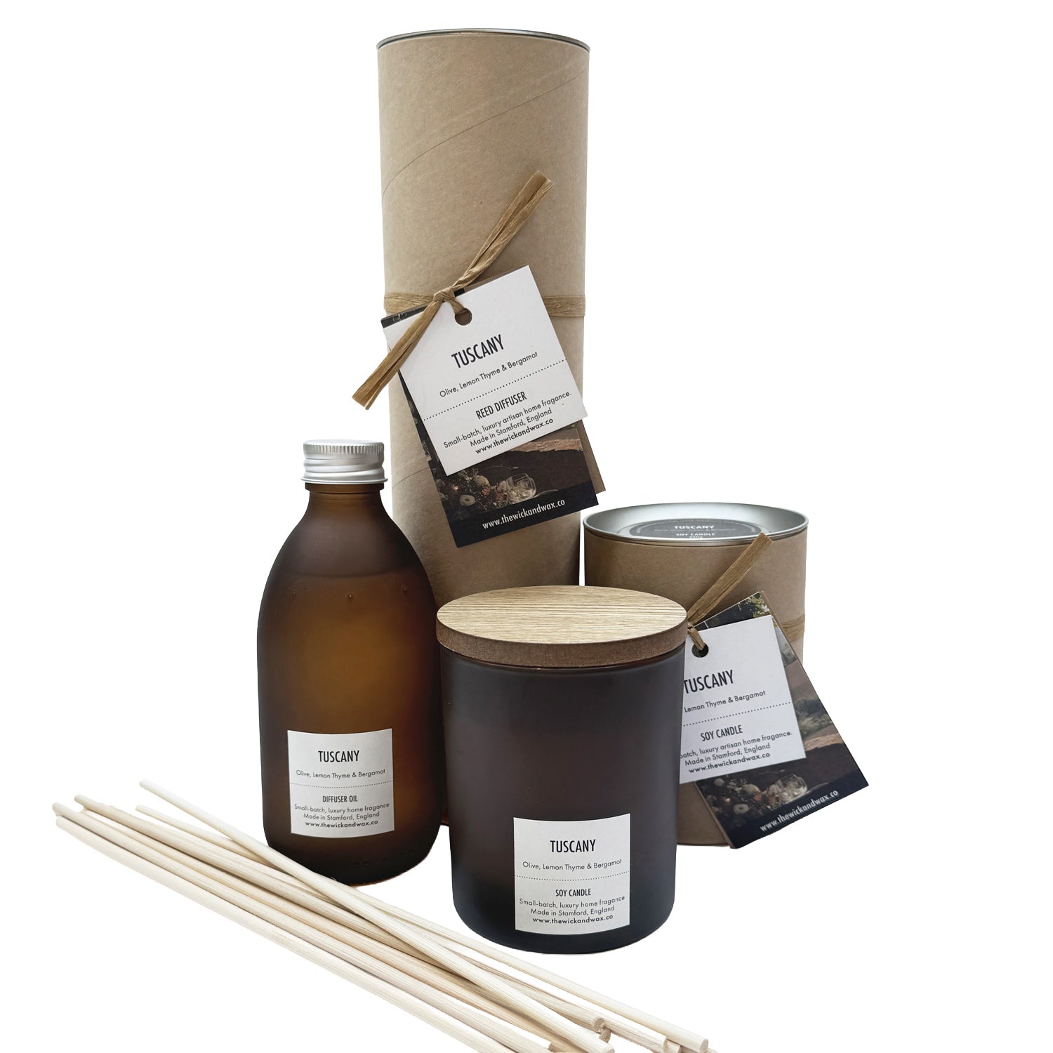 Tuscany - Scented Candle and Diffuser Duo