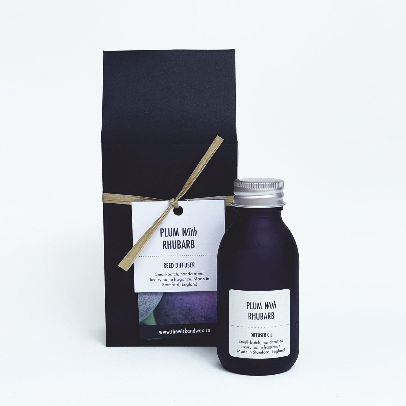 Plum With Rhubarb - Scented Reed Diffuser (Plant-based)