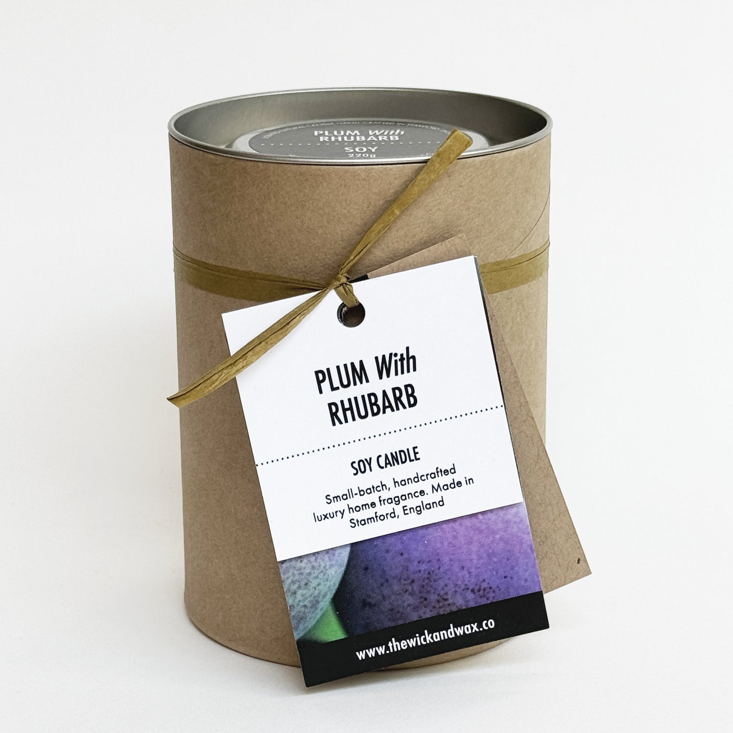 Plum With Rhubarb - Scented Soy Candle