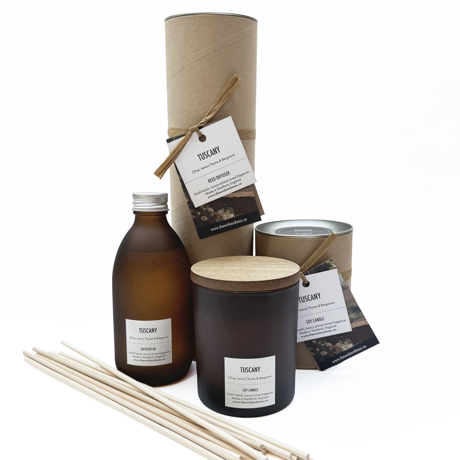 Tuscany - Scented Candle and Diffuser Duo